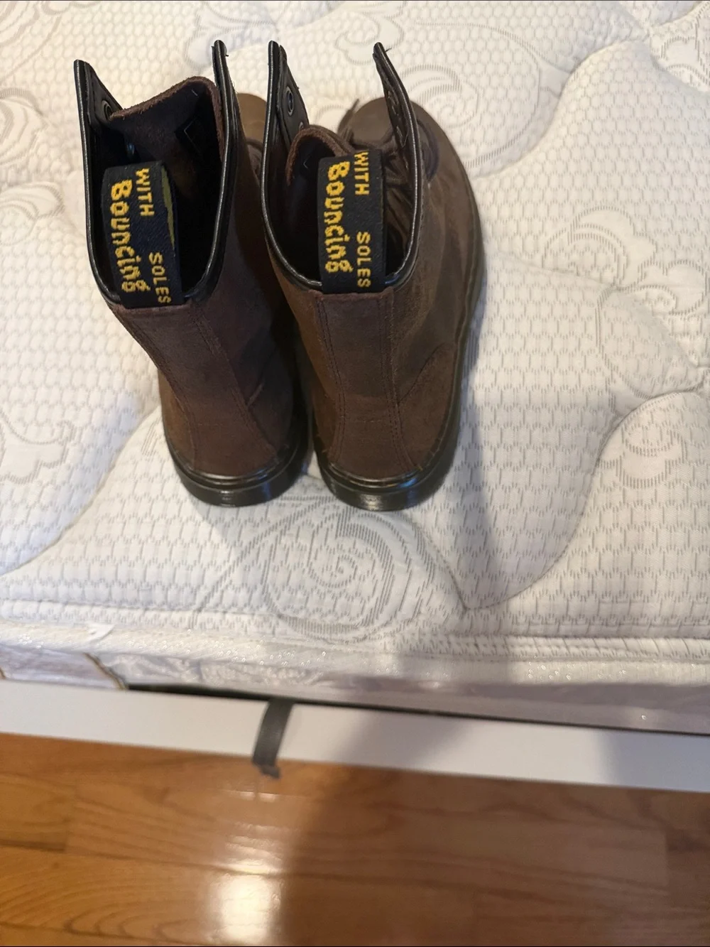 Dr. Martens Men's Brown Suede Lace-Up Boots